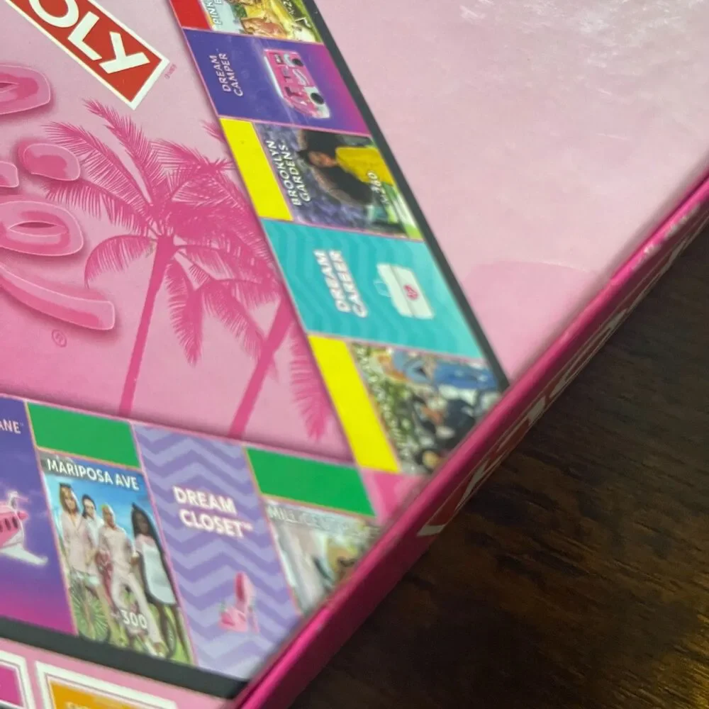 Monopoly Barbie Edition Board Game 2023 Hasbro Complete Family Strategy Game